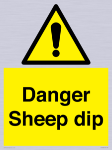 Danger Sheep dip